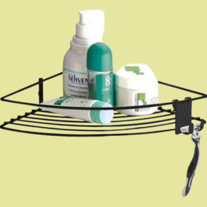 Esquinero con gancho móvil negro mate - FUTURE