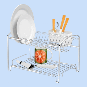 ESCURREPLATOS CON BANDEJA CROMADO - FUTURE