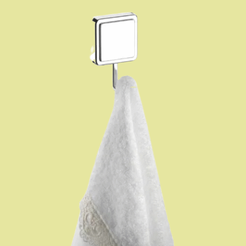 Gancho adhesivo Cromado – FUTURE