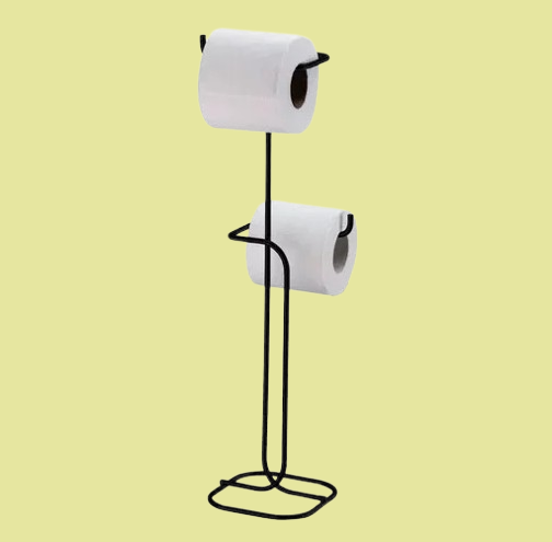 Portarrollos de piso negro mate FUTURE