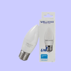 Lampara LED vela 6W fría o calida WELLMAX