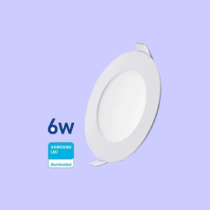 Panel LED embutir redondo 6w 12cm fria o calida WELLMAX