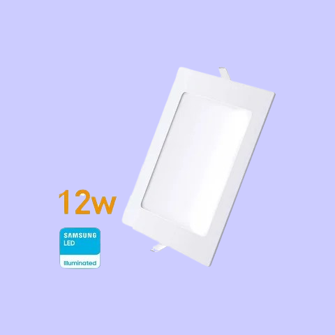 Panel Led EMBUTIR CUADRADO 12W 17 cm Calida WELLMAX
