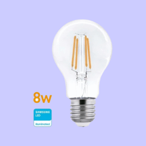 Lámpara LED Filamento 8w E27 Cálida WELLMAX