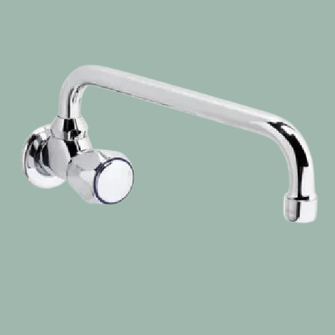 Griferia unitario de pared MILAN pico bajo