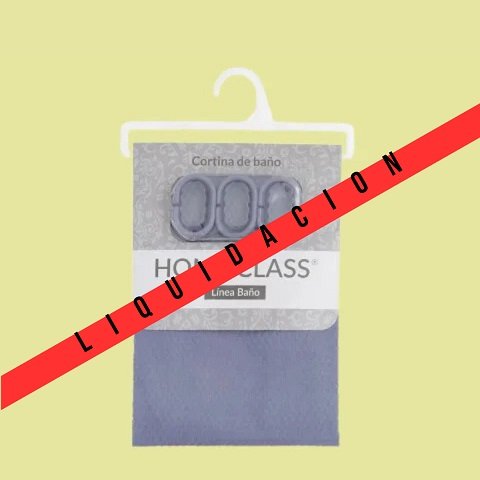 Cortina de baño Jacquard Home Class Azul