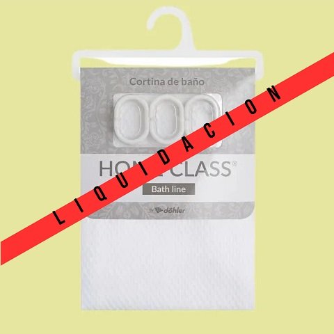 Cortina de baño Jacquard Home Class Blanco