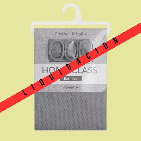 Cortina de baño Jacquard Home Class Gris