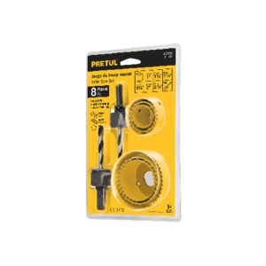 Juego 8 Piezas Broca Sierras Acero Al Carbono PRETUL 29100