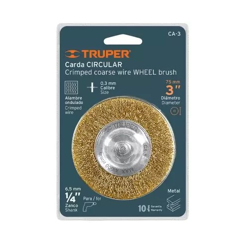 Cepillo circular 75 mm acero 0.3mm TRUPER
