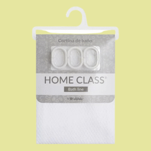 Cortina de baño Jacquard Home Class Blanco