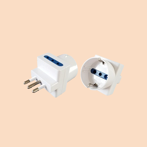 Adaptador multiple 3 en linea + schuko 10A VOLTA