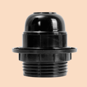 Portalampara E27 c/ portapantalla Negro VOLTA