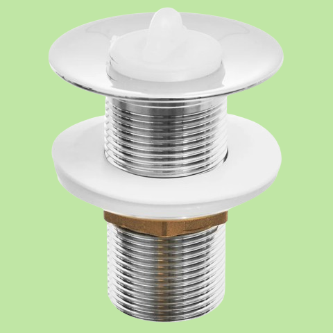 VALVULA LAVATORIO BRONCE CROMADO SIN DESVORDE 7/8