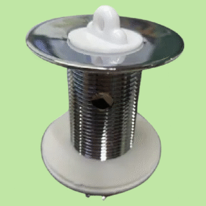 VALVULA LAVATORIO PVC CROMADO CON DESVORDE 7/8