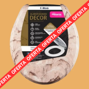 Tapa inodoro acolchonada marmol beige