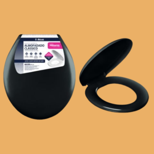 Tapa inodoro acolchonada clasico NEGRO ATLAS